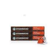 Starbucks by Nespresso Coffee ESPRESSO ROAST (Caramelly Notes Dark Roast) 30 Pods Capsules 3 Sleeve