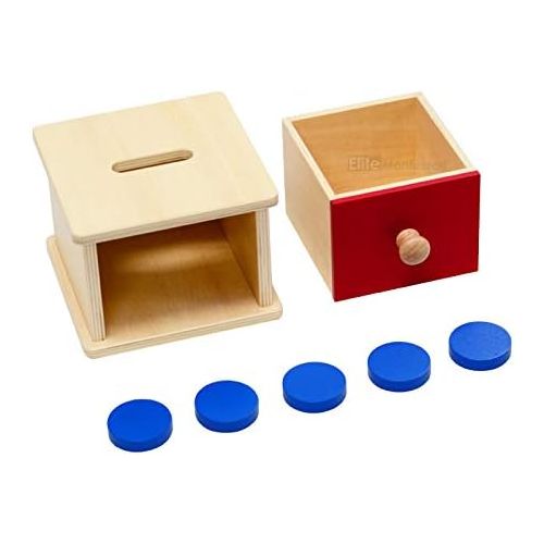  [아마존베스트]Elite Montessori Coin Box Preschool Learning Material