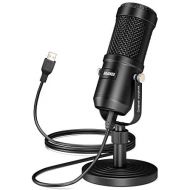 USB Microphone, Aokeo Condenser Podcast Microphone for Computer. Suitable for Recording, Gaming, Desktop, Windows, Mac, YouTube, Streaming, Discord