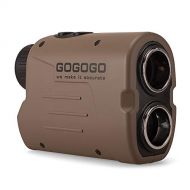 Gogogo Sport Laser Golf/Hunting Rangefinder 1200 Yards 6X Magnification Laser Range Finder with Pin-Seeker & Flag-Lock