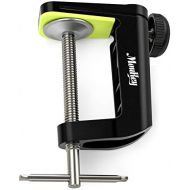 [아마존베스트]Moukey C-shape arm clamp table clamp for microphones with adjustable screw, robust metal table mounting clamp for microphone hanging boom scissor arm stand holder (1 piece)