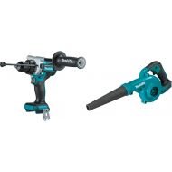 Makita XPH14Z 18V LXT Lithium-Ion Brushless Cordless 1/2 Hammer Driver-Drill, Tool Only with XBU05Z 18V LXT Lithium-Ion Cordless Blower, Tool Only