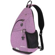 WATERFLY Sling Bag Crossbody Backpack: Over Shoulder Daypack Casual Cross Chest Side Pack