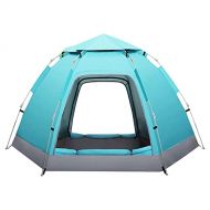 QXWJ Pop Up Beach Family Tent Sun Shelter,3-4 Person Automatic Instant Shade Umbrella Easy Set-Up with Sun Protection,Waterproof Windproof Canopy for Outdoor Fishing Hiking Camping