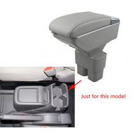 for 2010-2017 Nissan NV200 Luxury Car Armrest Center Console Accessories The Cover Can Raised Oversized Space Built-in LED Light with Cup Holder Removable Ashtray Black