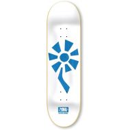 Black Label Skateboards Black Label Skateboard Deck Flower Power White/Blue 8.5 x 32.38