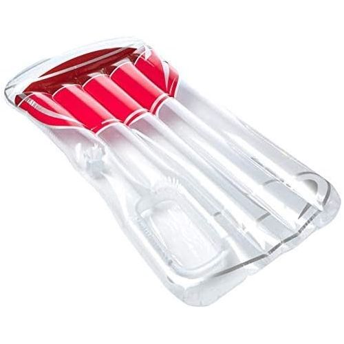  Swimline Glass of Red Float Pool Inflatable Ride-On, Clear/Red