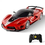 BEZGAR Remote Control Car - 1:24 Scale Ferrari Electric Sport Racing Toy Car Model Vehicle , 2.4Ghz Licensed RC Car Series for Adults, Girls and Boys Age 8 9 10 11 12 Years Holiday