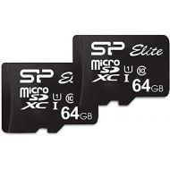 SP Silicon Power Silicon Power Elite 64GB microSDXC 2-Pack MicroSD Memory Card with Adapter for Security Camera