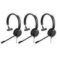 Jabra Evolve 20SE MS Mono Headset ? Ultimate Noice Cancellation Microphone, Works with Phone and Computer (3-Pack)
