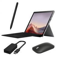 Microsoft Surface Pro 7 2 in 1 Touchscreen Tablet 12.3 2736x1824, 10th Gen i5, 8GB RAM, 128GB SSD, Quad-Core, USB-C, Backlit, Webcam, Win 10 w/Black Type Cover, Pen, Mouse, DP Adap