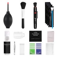 GOHIGH Professional Camera Cleaning Kit (with Waterproof Case),Including Cleaning Solution/5 APS-C Cleaning Swabs/Lens Pen/Air Blower/Cleaning Cloth for DSLR Cameras(Canon,Nikon,So