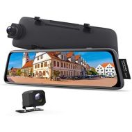 AUTO VOX V5 Mirror Dashcam 1080P Dual Dashcam Front Rear with GPS Tracking, Night Vision, Parking Mode, 9.35 Inch Full Touch Screen Rear view Mirror with Rear view Camera