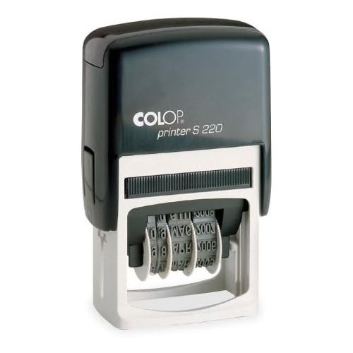  COSCO Printer S 200 Self-Inking Date Stamp - Date Stamp - Black