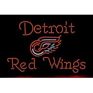 DESUNG Desung New 24x20 Detroit Sports Team Red Wing Neon Sign Man Cave Bar Pub Beer Neon Lamp Real Glass Neon Light DX51