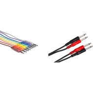 Hosa CPP-845 1/4 TS to Same Unbalanced Patch Cables, 1.5 Feet