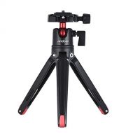 Andoer Mini Handheld Travel Tabletop Tripod Stand with Ball Head for Canon Nikon Sony DSLR Mirrorless Camcorder for iPhone X 8 7 Plus 7s 6s for Samsung Huawei Honor 9 Smartphone fo