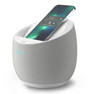 Belkin SoundForm Elite Hi-Fi Smart Speaker + Wireless Charger, Qi Charging Dock with Sound Acoustics by Devialet, Alexa Voice Controlled Bluetooth Speaker for iPhone, Galaxy and Mo
