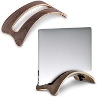 [아마존베스트]kalibri Laptop Stand / Notebook Stand - Holder Made of Wood 3x Silicone Insert for MacBook Air/Pro/Pro Retina/Tablet iPad - Walnut Wood