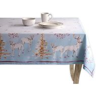 Maison d Hermine Fairytale Forest 100% Cotton Tablecloth for Kitchen Dinning Tabletop Decoration Parties Weddings Thanksgiving Christmas (Square, 54 Inch by 54 Inch).