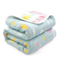 GREENWISH Classic Baby Blankets - 6 Layers of 100% Organic Hypoallergenic Muslin Cotton...