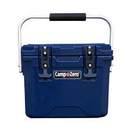 CAMP-ZERO 10 10.6 Qt. Cooler with 2 Molded-in Cup Holders and Folding Aluminum Handle