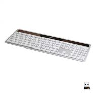 Logitech K750 Wireless Solar Keyboard for Mac  Solar Recharging, Mac-Friendly Keyboard, 2.4GHz Wireless - Silver