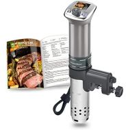 [아마존베스트]Sous-Vide Garer Ultra Quiet Diving Circulator: Coloured LCD Recipes | G320 Pro Silver Machine Brushless DC Motor | 1100 Watt | IPX7 by KitchenBoss