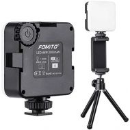 Fomito Led Video Light Vlog Light LED68R Kit Light for Camera and Gopro Light with RGB SOS Mode and Magnets, Built in 2000mAh Lithium Battery for Camera Light, Light for Video Conf