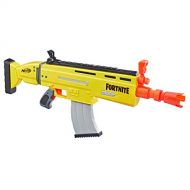 NERF E6158EU4 AR-L Motorized Toy Blaster, 20 Official Fortnite Elite Darts, Flip Up Sights-for Youth, Teens, Adults, Multicolour