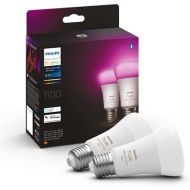 Philips Hue White and Colour Ambiance Light Bulbs E27 Double Pack 2 x 800 lm 75 W