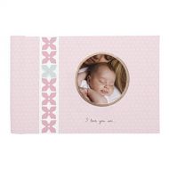 C.R. Gibson Pink Small Photo Album Baby Brag Book for Baby Girls by DwellStudio, 20 Pages, 4.5 x 7.25