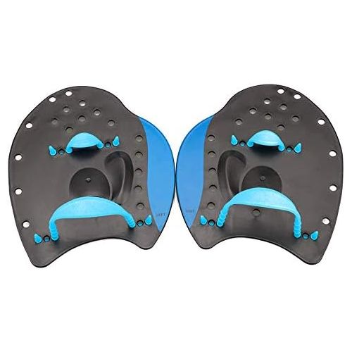  Not application Swimming Fins Hand Webbed Flippers, Professional Swimming Paddles Swimming Strokes Practice Correction Adjustable Webbed Gloves Hand Paddles for Adult Children