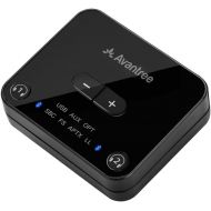 [아마존베스트]Avantree Audikast Plus Bluetooth 5.0 Transmitter for TV PC with Volume Control, aptX Low Latency Wireless Audio Adapter for 2 Headphones (Optical, Aux, RCA, USB) 100ft Long Range (