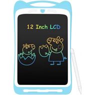 [아마존베스트]AGPTEK Colourful Writing Board LCD Childrens 12 Inch Screen, Electronic Writing Tablet with Brighter Writing, Digital Drawing Board with Anti-Clearance Function, Children Blue