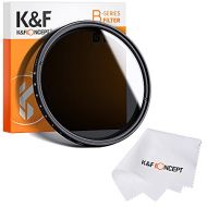 K&F Concept 77mm ND Fader Variable Neutral Density Adjustable ND Filter ND2 to ND400 Compatible with Canon 6D 5D Mark II 5D Mark III,Nikon D610 D700 D800 DSLR Cameras + Lens Cleani