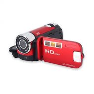 Diyeeni Handheld Video Camcorder 1080P FHD 16x Digital Zoom, Trabar DV Digital Camera with COMS Sensor, Built-in Speaker, 270 ° Rotary Screen, Video Camera(Red)