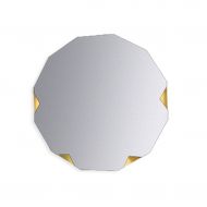 ZRN-Mirror Shave Mirror Bathroom Frameless Vanity Wall Mirror 50CM x 50CM(20Inch x 20Inch) Makeup/Shower/Decorative European Simple Mirror