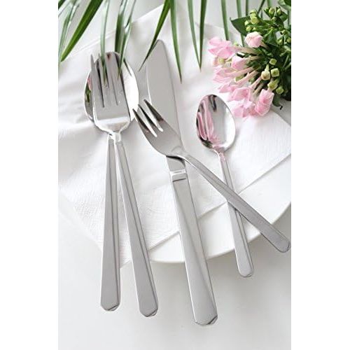  Mulex 200930/60Piece Cutlery Set, Stainless Steel, Silver, 22X 4X 2cm