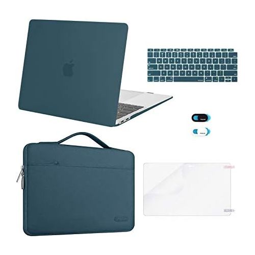  [아마존베스트]MOSISO MacBook Air 13 inch Case 2020 2019 2018 Release A2337 M1 A2179 A1932,Plastic Hard Case&Bag&Keyboard Skin&Webcam Cover&Screen Protector Compatible with MacBook Air 13 inch Re