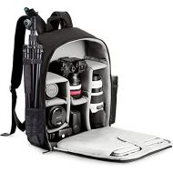 CADeN Camera Backpack Bag with Laptop Compartment 15.6 for DSLR/SLR Mirrorless Camera Waterproof, Camera Case Compatible for Sony Canon Nikon Camera and Lens Tripod Accessories Bla