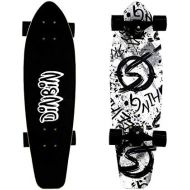 DINBIN Cruiser Skateboard Complete Highly 7 Layer Canadian Maple Wood 28 Inch Cruiser Boards for Kids Teens and Adult