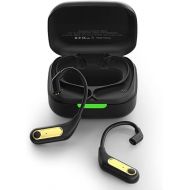 Linsoul KZ AZ15 Upgraded Bluetooth 5.2 Wireless Earhook with Charging Case for IEMs Earphones, Long Battery Life, One Click Operation Recessed 2pin for ZS10 PRO ZSN PRO (Black, AZ15)