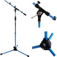 [아마존베스트]Keepdrum MS106BL Microphone Stand Microphone Stand with Boom, Metal Base Blue