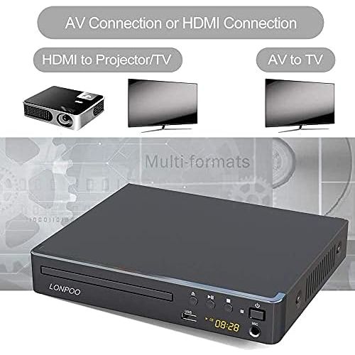  Lonpoo DVD player with HDMI cable