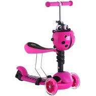 Kinder Roller Dreiradscooter Roller Kinder Yo Auto 3-6 Jahre alt Baby kann EIN Anfanger Pedal Paddel nehmen FANJIANI (Farbe : Rosa, groesse : B)