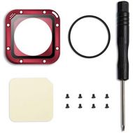 ParaPace Lens Replacement Kit for GoPro Hero 5/4 Session Protective Lens Repair Parts (Red)