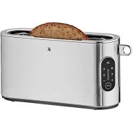 WMF Lumero Design Toaster Long Slotted 2 Toaster Touch Display LED Light One-Sided Toast 1 Slice Button 10 Tanning Levels XXL Toast Matte Stainless Steel