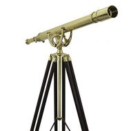 [아마존베스트]CollectiblesBuy Vintage Anchor Master Floor Standing Telescope W/Stand Wooden Tripod Astro 62
