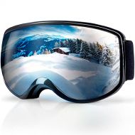 Kids Ski Goggles, Sportneer OTG 100% UV400 Ski Goggles with Storage Box Snowboard Goggles Anti-Fog for Youth Kids Boys Girls